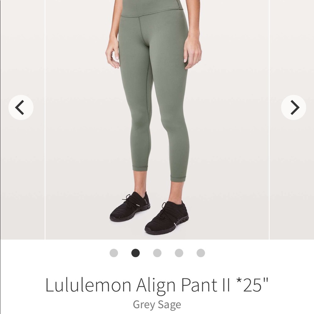 ✨SOLD✨Lululemon Grey Sage Align 25” Leggings